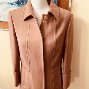 Stylish wool blend tan jacket from Eccoci EUC size S